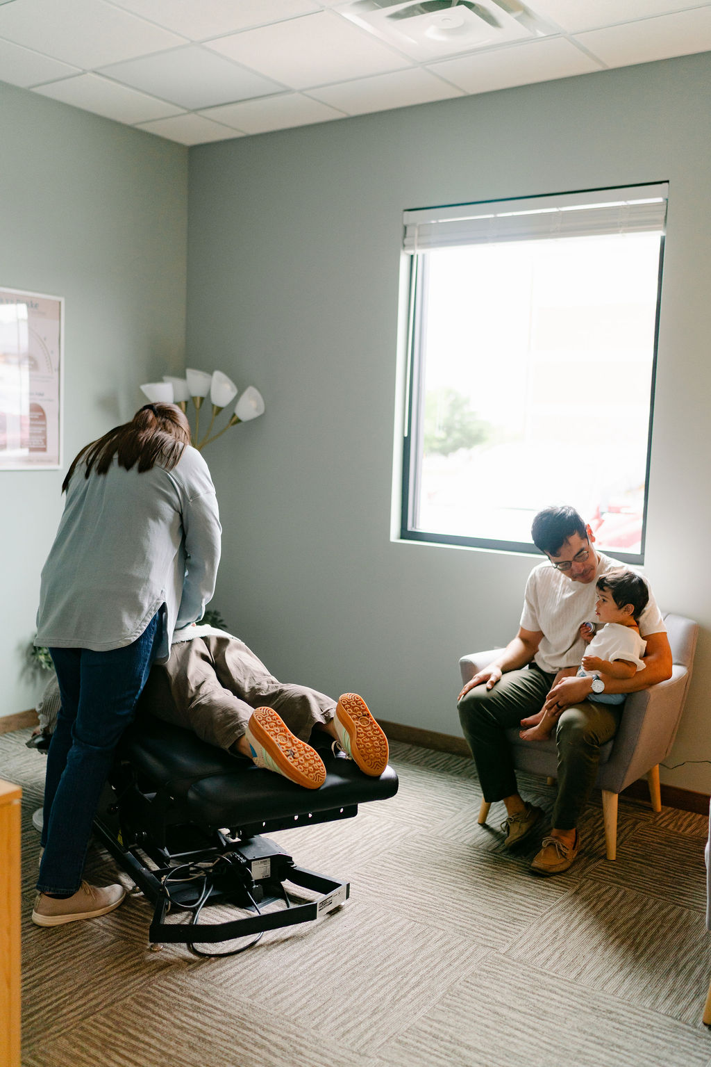 a mom getting adjusted after her son's adjustment to help with co-regulation